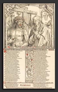 Wolf Traut (German, c. 1486 - 1520), The Man of Sorrows and Mater Dolorosa, 1512, woodcut