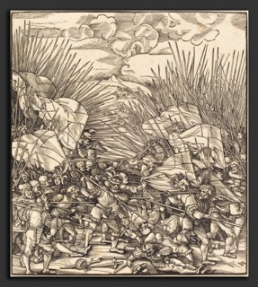 Hans Leonard SchÃ¤ufelein (German, c. 1480-1485 - 1538-1540), Battle of Cividale, woodcut