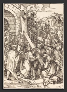 Hans Leonard SchÃ¤ufelein (German, c. 1480-1485 - 1538-1540), Christ Bearing the Cross, woodcut