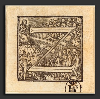 Hans Holbein the Younger (German, 1497-1498 - 1543), Letter Z, woodcut