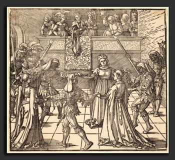 Albrecht DÃ¼rer (German, 1471 - 1528), Masquerade Dance with Torches, probably 1516, woodcut