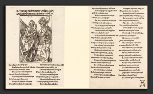 Albrecht DÃ¼rer (German, 1471 - 1528), Death and the Lansquenet, 1510, woodcut