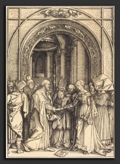 Albrecht DÃ¼rer (German, 1471 - 1528), The Betrothal of the Virgin, c. 1504-1505, woodcut