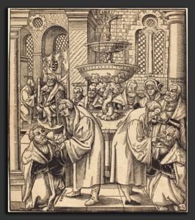 Lucas Cranach the Elder (German, 1472 - 1553), The Reformers Luther and Hus Giving Communion to the