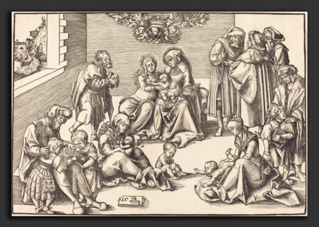 Lucas Cranach the Elder (German, 1472 - 1553), The Holy Kinship, woodcut