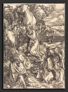 Albrecht DÃ¼rer (German, 1471 - 1528), Christ on the Mount of Olives, c. 1497-1499, woodcut