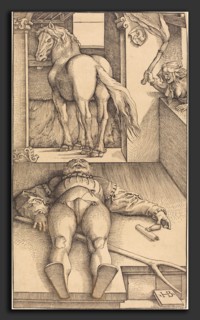 Hans Baldung Grien (German, 1484-1485 - 1545), The Bewitched Groom, 1544, woodcut