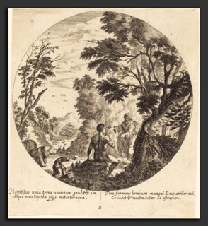 Georg Andreas Wolfgang, the Elder (German, 1631 - 1716), God Creating Man, 1665, etching on laid