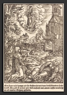Master of the Miracles of Mariazell (German, active early 16th century), Ein Frau war lannge Zeit,