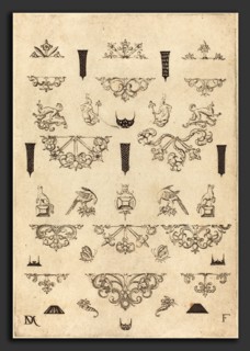 Daniel Mignot (German, active 1593-1596), Eleven Different Studs and Twenty-Three Ornaments, 1593,