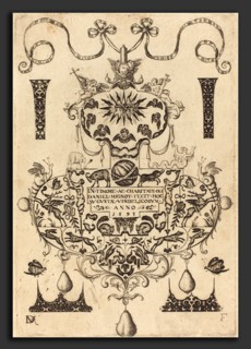 Daniel Mignot (German, active 1593-1596), Title Page: Large Pendant, 1593, engraving