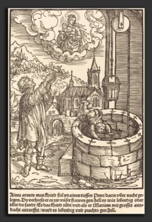 Master of the Miracles of Mariazell (German, active early 16th century), Aines armen man khind