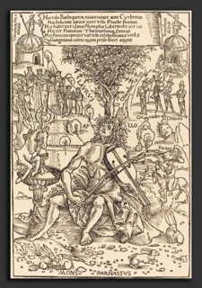 Hans SÃ¼ss von Kulmbach (German, c. 1485 - 1522), Apollo on Parnasus, published 1502, woodcut