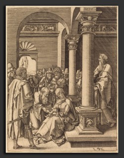Ludwig Krug (German, c. 1488 - 1532), The Adoration of the Magi, engraving