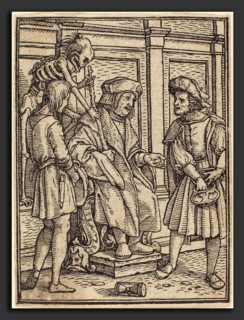 Hans Holbein the Younger (German, 1497-1498 - 1543), Judge, woodcut