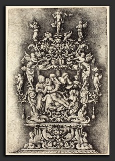 Daniel Hopfer I (German, c. 1470 - 1536), Reliquary with Pietà , etching (iron)
