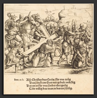 Augustin Hirschvogel (German, 1503 - 1553), Christ Carrying the Cross, 1547, etching
