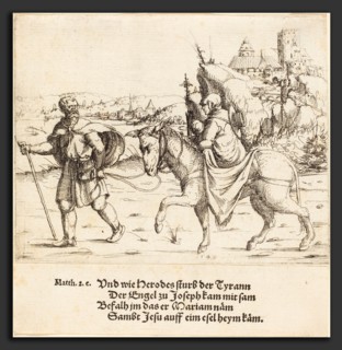 Augustin Hirschvogel (German, 1503 - 1553), The Holy Family Returns from Egypt, 1549, etching