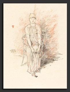 James McNeill Whistler (American, 1834 - 1903), Figure Study, 1890, lithograph