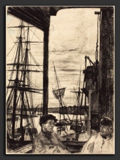 James McNeill Whistler (American, 1834 - 1903), Rotherhithe, 1860, etching
