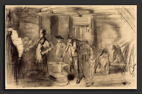 James McNeill Whistler (American, 1834 - 1903), The Forge, 1861, etching
