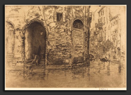 James McNeill Whistler (American, 1834 - 1903), Two Doorways, 1880, etching in brownish-black ink