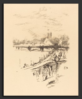 James McNeill Whistler (American, 1834 - 1903), Savoy Pigeons, 1896, lithograph in black on wove