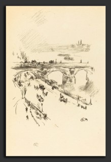 James McNeill Whistler (American, 1834 - 1903), Waterloo Bridge, 1896, lithograph