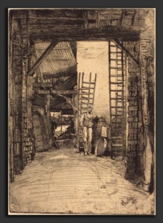 James McNeill Whistler (American, 1834 - 1903), The Lime-Burner, 1859, etching