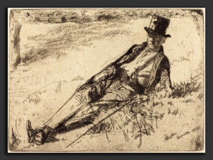 James McNeill Whistler (American, 1834 - 1903), Greenwich Pensioner, 1859, etching on laid paper