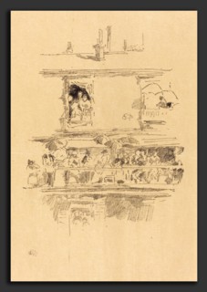 James McNeill Whistler (American, 1834 - 1903), The Long Balcony, 1894, lithograph