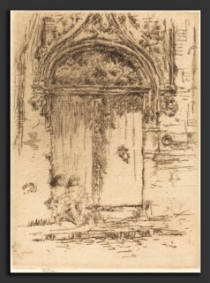 James McNeill Whistler (American, 1834 - 1903), Hangman's House, Tours, 1888, etching in black on