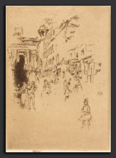 James McNeill Whistler (American, 1834 - 1903), Cutler Street, Hounsditch, 1887, etching
