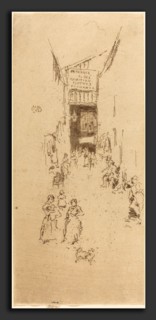 James McNeill Whistler (American, 1834 - 1903), Fleur de Lys Passage, c. 1886-1888, etching