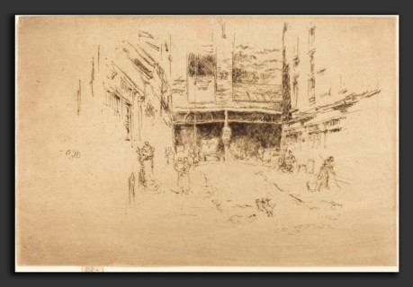 James McNeill Whistler (American, 1834 - 1903), Clothes Exchange, No.I, 1887, etching