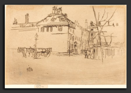 James McNeill Whistler (American, 1834 - 1903), Temple, c. 1880-1881, etching