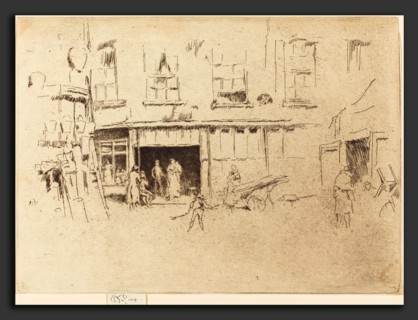 James McNeill Whistler (American, 1834 - 1903), Little Court, c. 1880-1881, etching