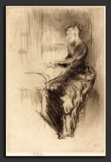 James McNeill Whistler (American, 1834 - 1903), The Piano, 1875, drypoint