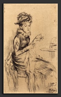 James McNeill Whistler (American, 1834 - 1903), Tatting, c. 1873, etching