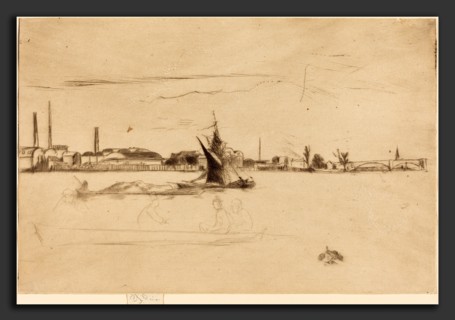 James McNeill Whistler (American, 1834 - 1903), Price's Candle-Works, c. 1875, etching