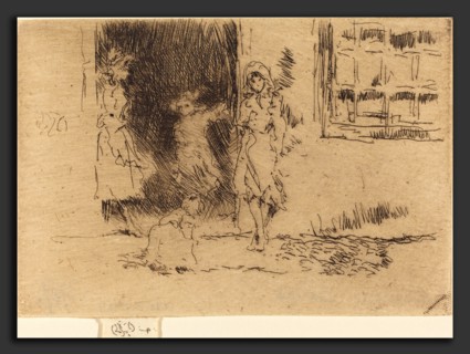 James McNeill Whistler (American, 1834 - 1903), Cottage Door, c. 1884-1886, etching
