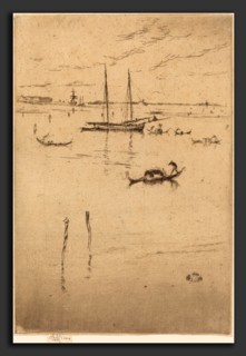 James McNeill Whistler (American, 1834 - 1903), The Little Lagoon, 1879-1880, etching