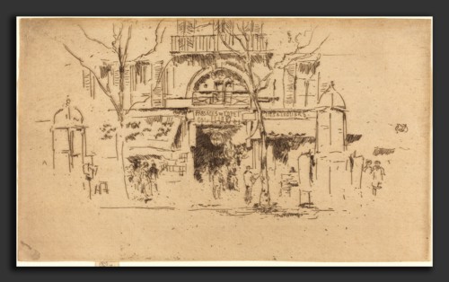 James McNeill Whistler, Passages de l'Opera, American, 1834 - 1903, etching