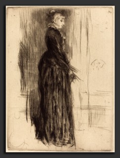 James McNeill Whistler (American, 1834 - 1903), The Little Velvet Dress, 1873, etching