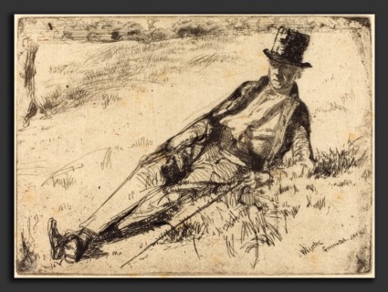 James McNeill Whistler (American, 1834 - 1903), Greenwich Pensioner, 1859, etching