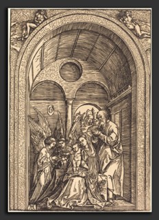 Albrecht DÃ¼rer (German, 1471 - 1528), The Holy Family with Two Angels in a Vaulted Hall, c. 1504,