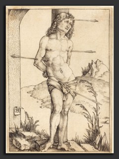 Albrecht DÃ¼rer (German, 1471 - 1528), Saint Sebastian Bound to the Column, probably 1498-1499,