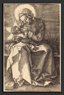 Albrecht DÃ¼rer (German, 1471 - 1528), The Virgin Nursing the Child, 1519, engraving