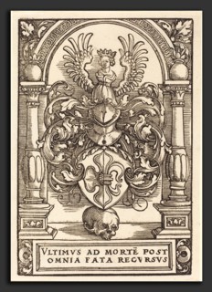 Sebald Beham (German, 1500 - 1550), Coat of Arms of Lazarus Spengler, woodcut