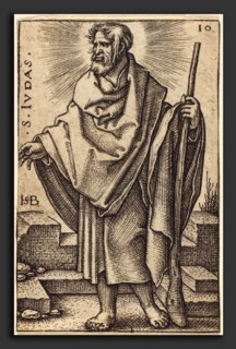 Sebald Beham (German, 1500 - 1550), Judas Thaddaeus, engraving